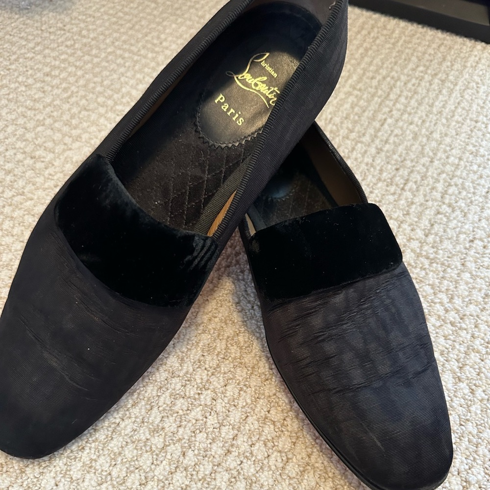 Christian  Louboutin black loafers - AUTHENTIC